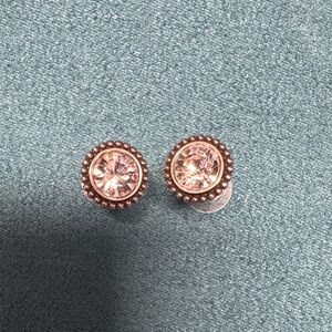 Silver and crystal earrings